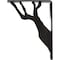 Ekena Millwork Damon Wrought Iron Bracket, (Single center brace), Antiqued Pewter 1 1/2"W x 5 1/2"D x 8"H BKTM01X05X08SDAAPW - alternate 2
